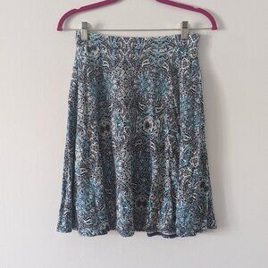 Blue Paisley Skirt